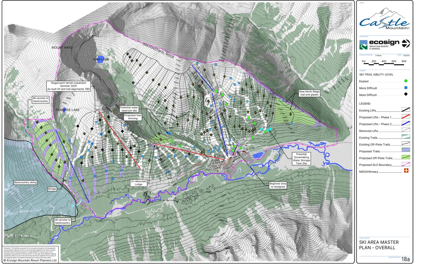 Castle Mountain Resort Ski Area Master Plan Overall