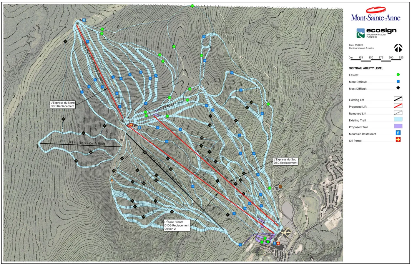Mont Sainte Anne Overall Mountain Plan