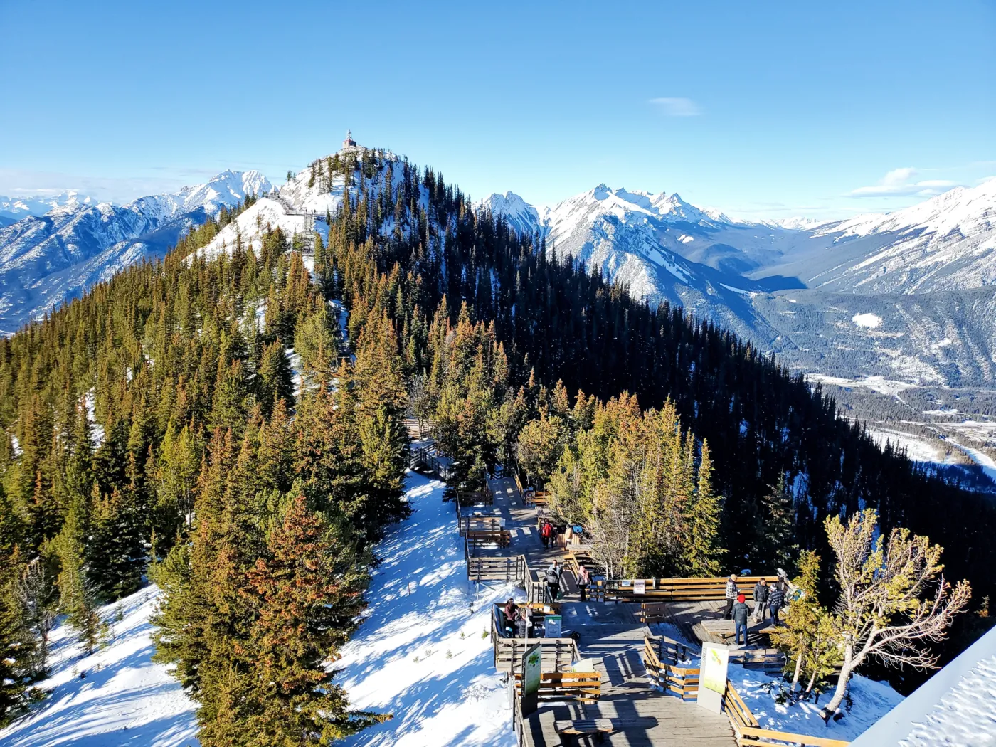 Banff gondola top walk