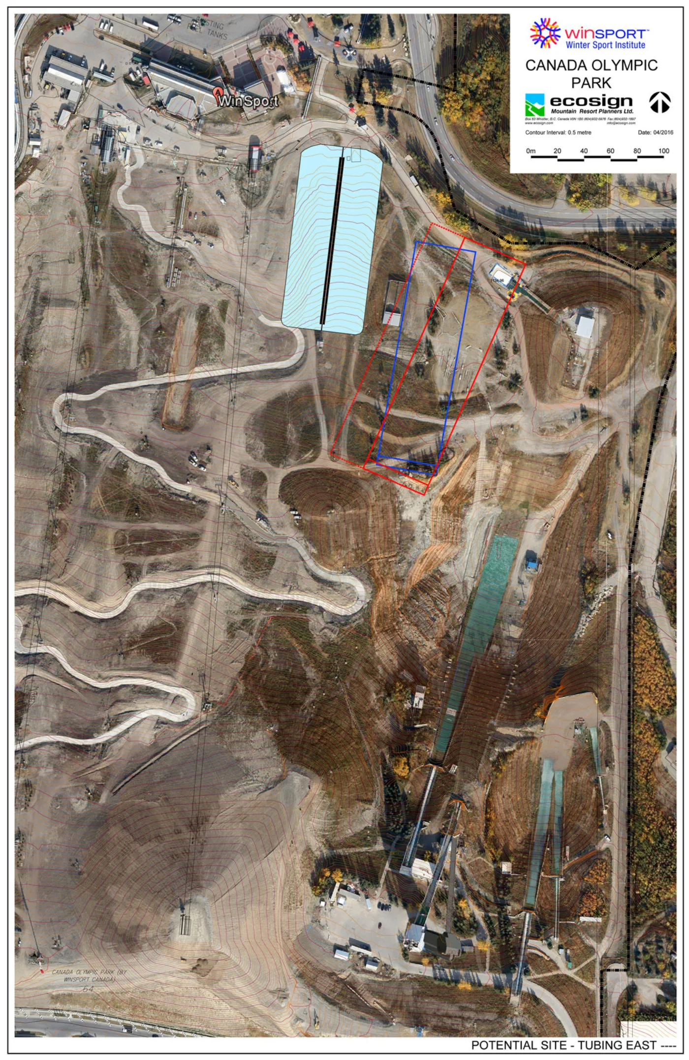 Canada olympic park east tubing site