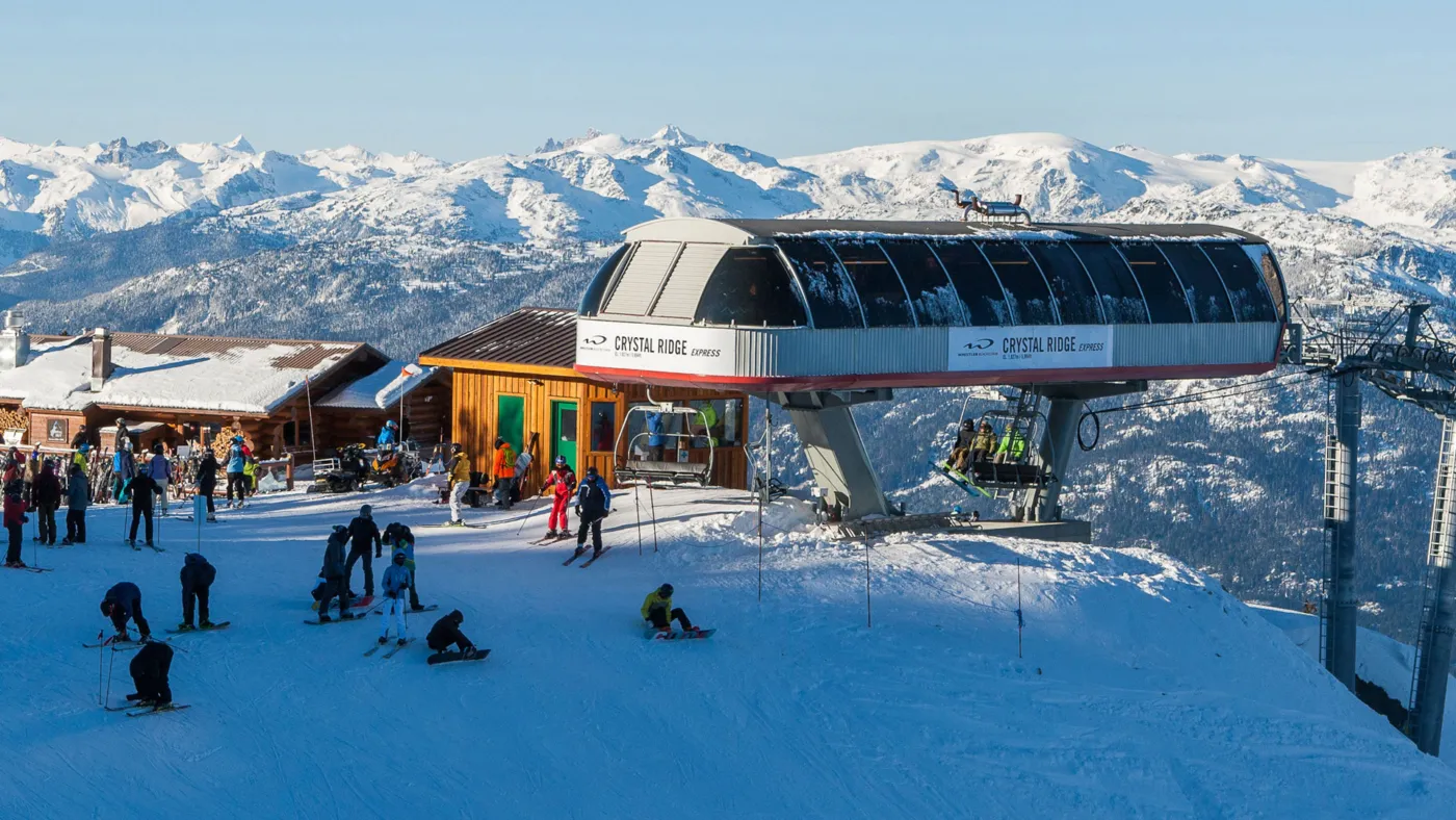 Whistler blackcomb top of crystal chair