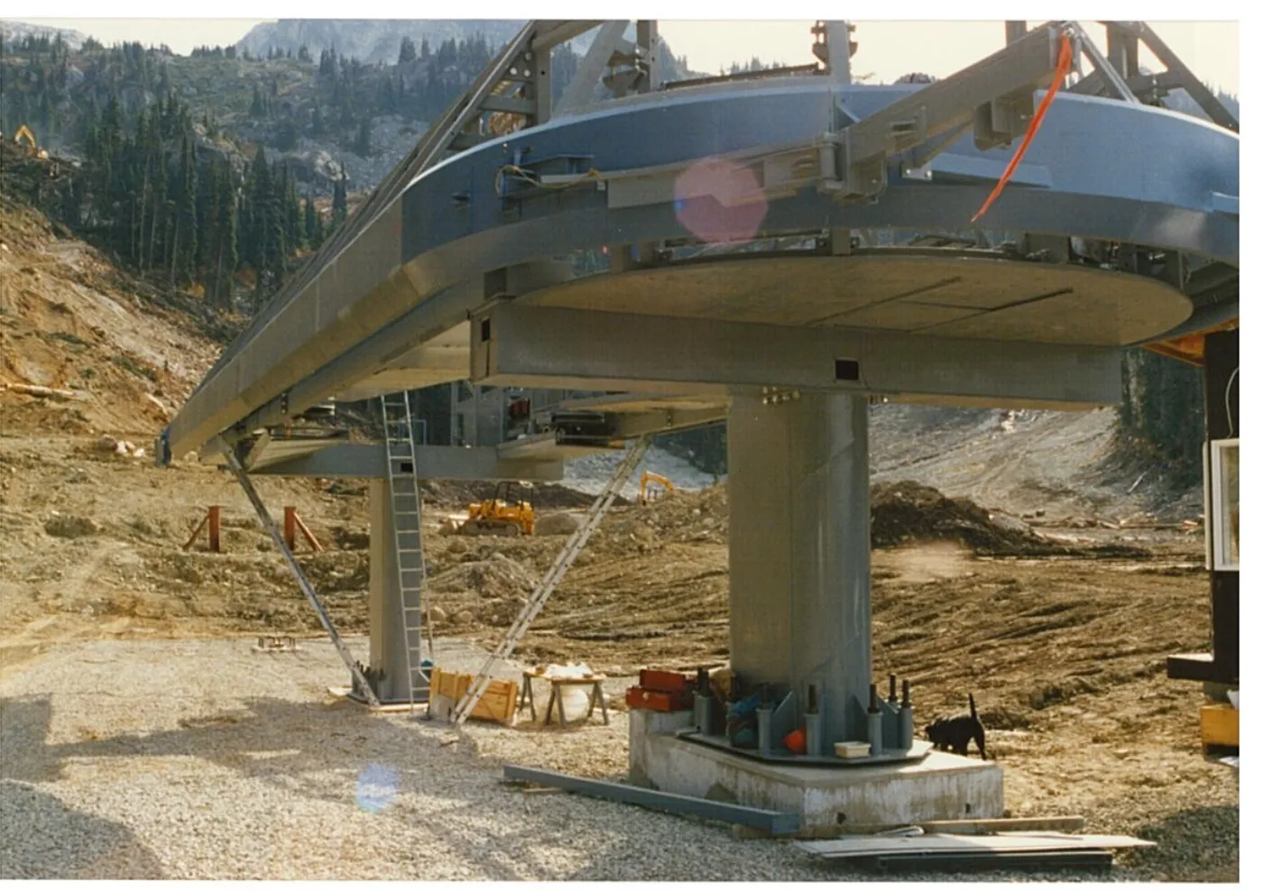 Construction of Glacier Express Bottom Terminal