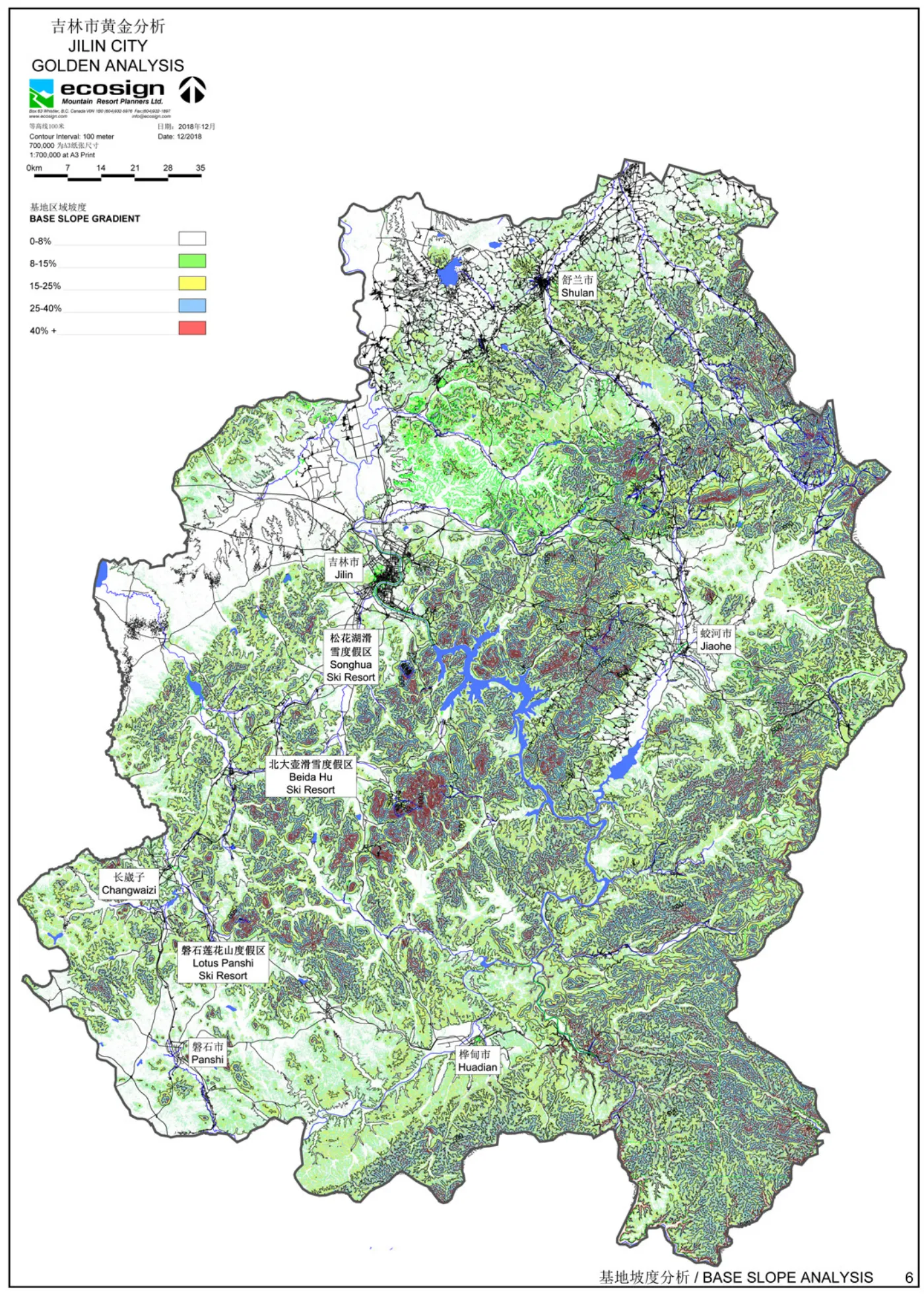 Jilin golden base slope analysis