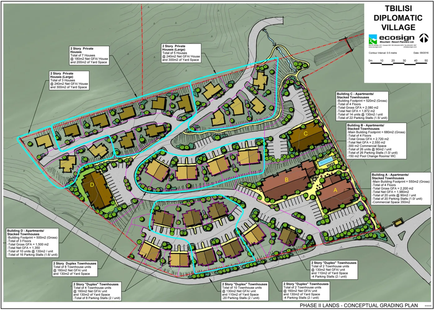 Tbilisi diplomatic phase II conceptual site plan