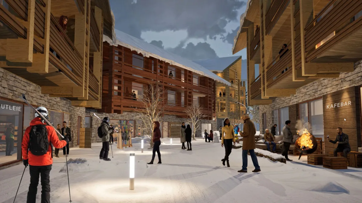 Hotell, butikkar og fleire løyper - slik kan det bli sjåande ut i fjellet - Photo