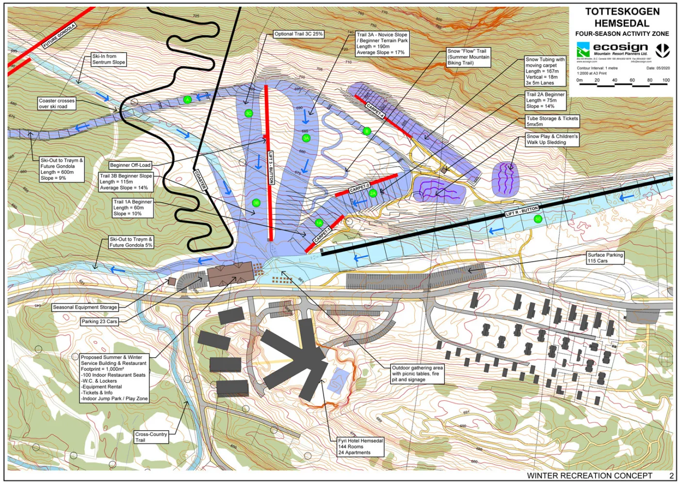 Totteskogen winter recreation concept