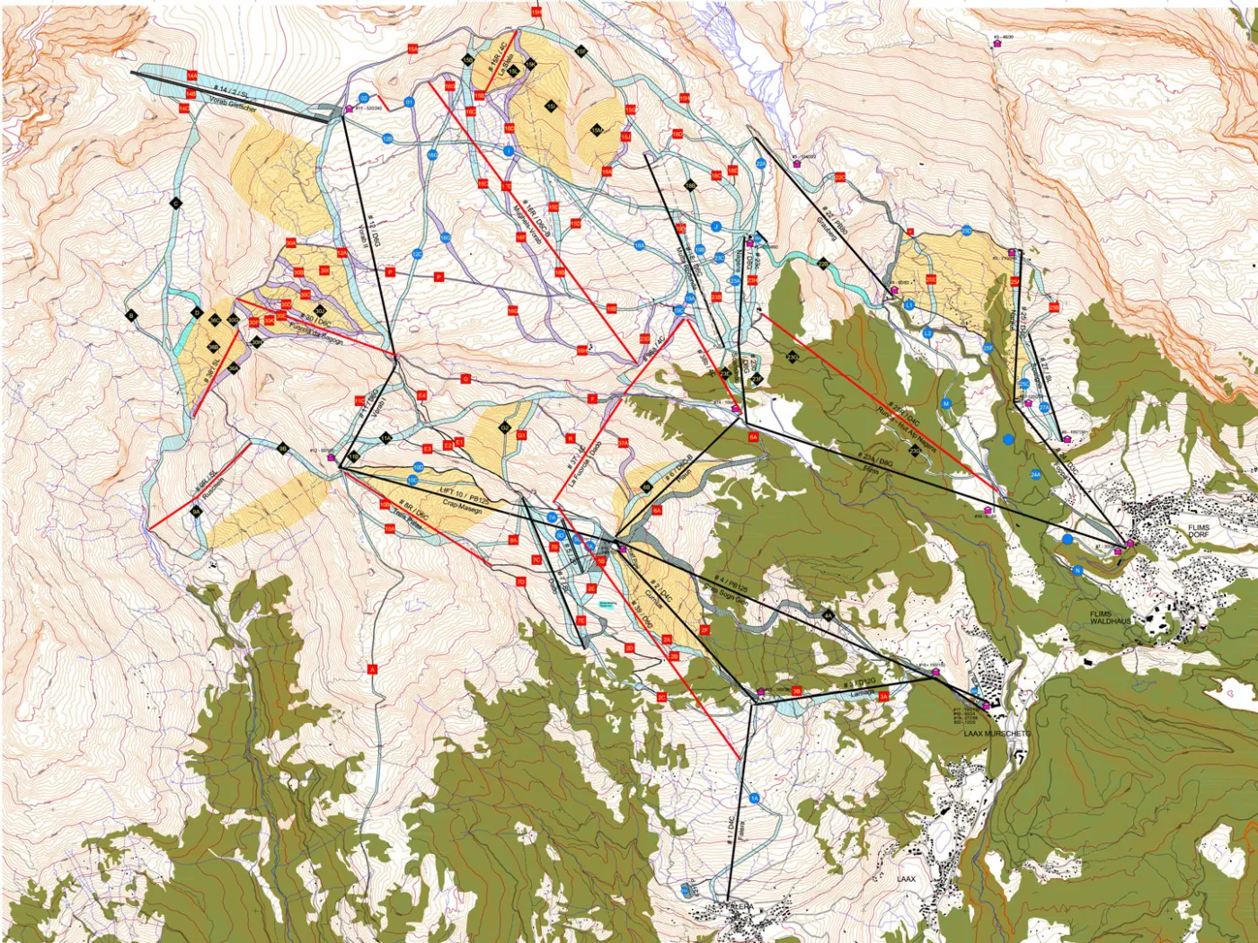 Laax mountain concept plan