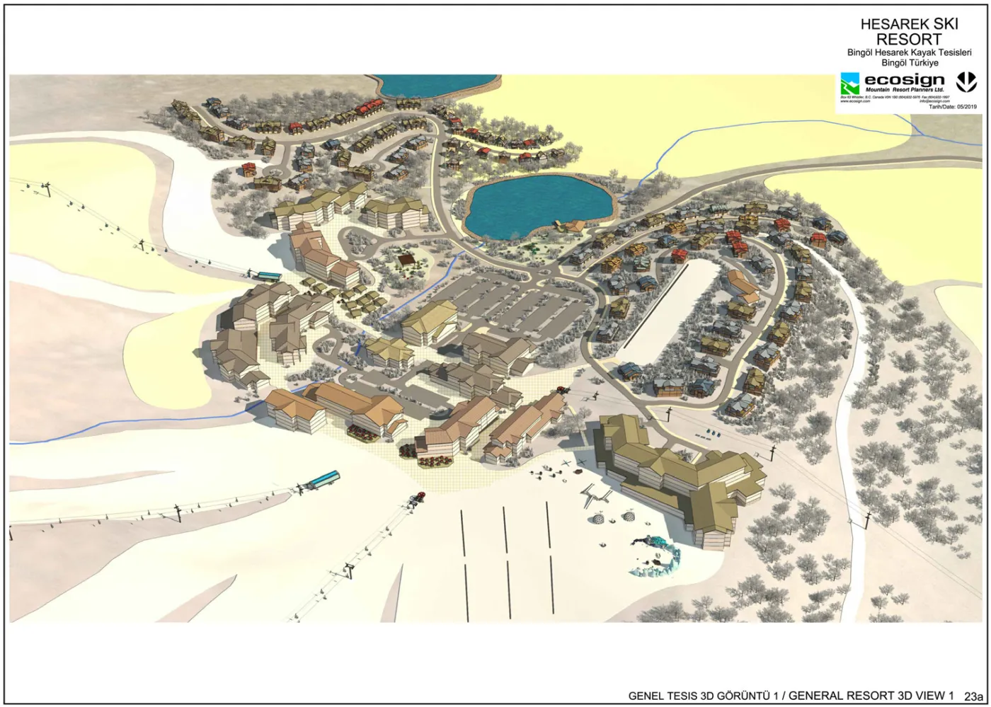 Hesarek village 3d