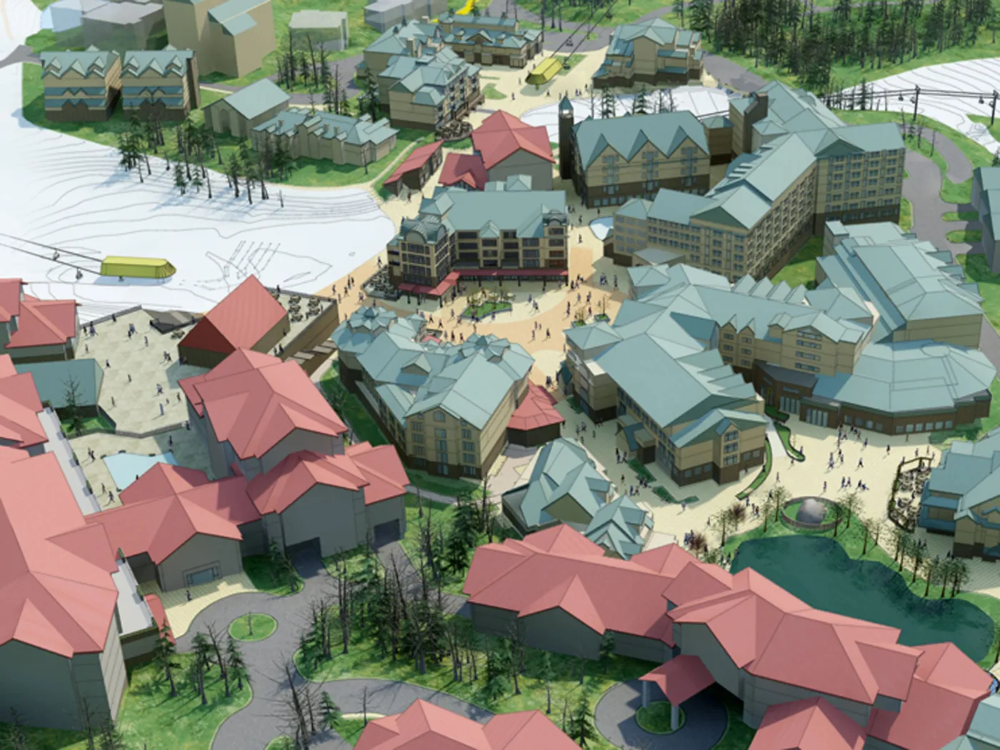 Telluride mountain village 3d view2