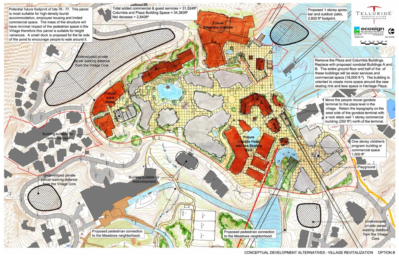 Telluride village core revitalization concept b