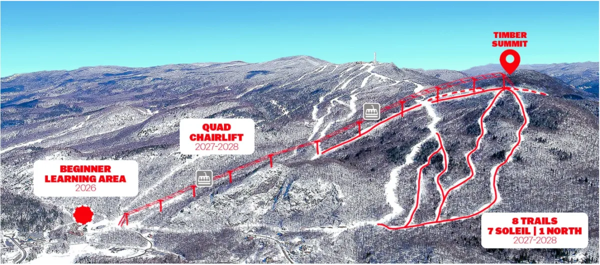 Tremblant unveils major expansion with new ski sector, trails - Photo